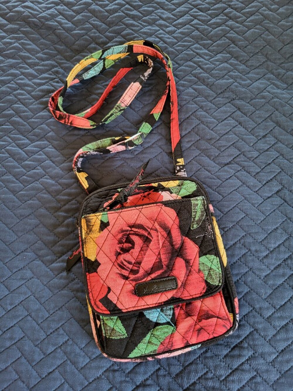 Vera Bradley Havana Rose crossbody wallet